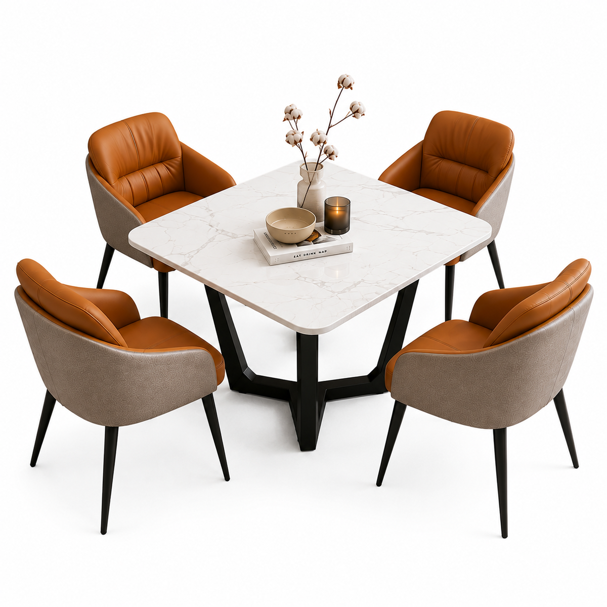 LUXORA Modern 6-Seater Dining Set