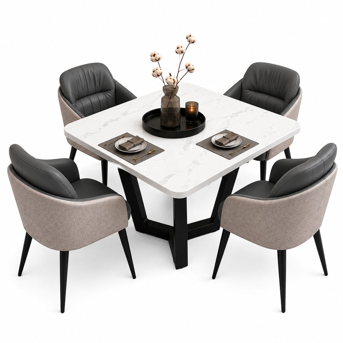 LUXORA Modern 6-Seater Dining Set