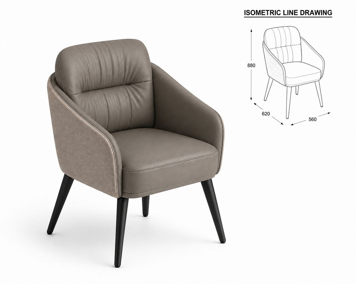 LUXORA Modern 6-Seater Dining Set