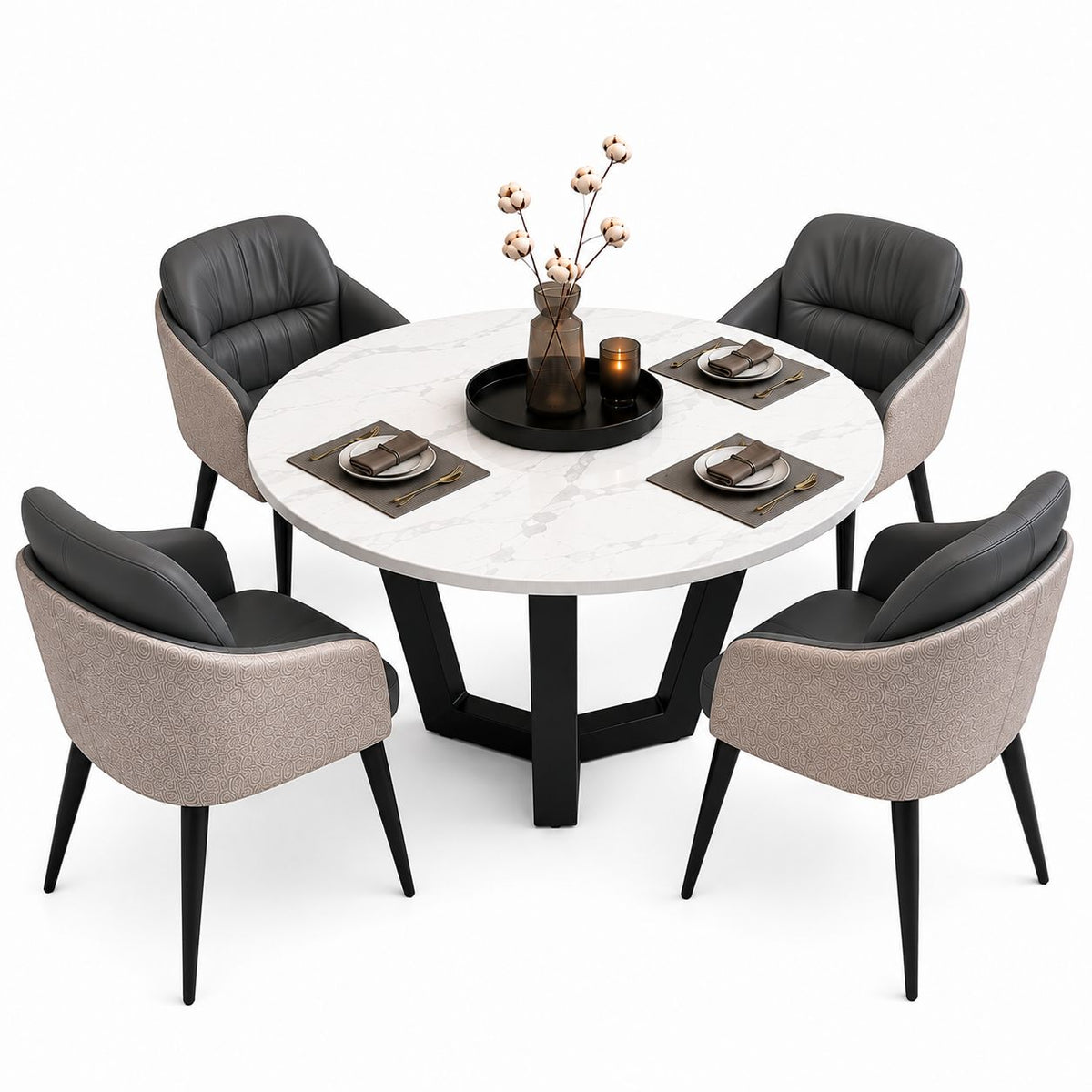 LUXORA Modern 6-Seater Dining Set