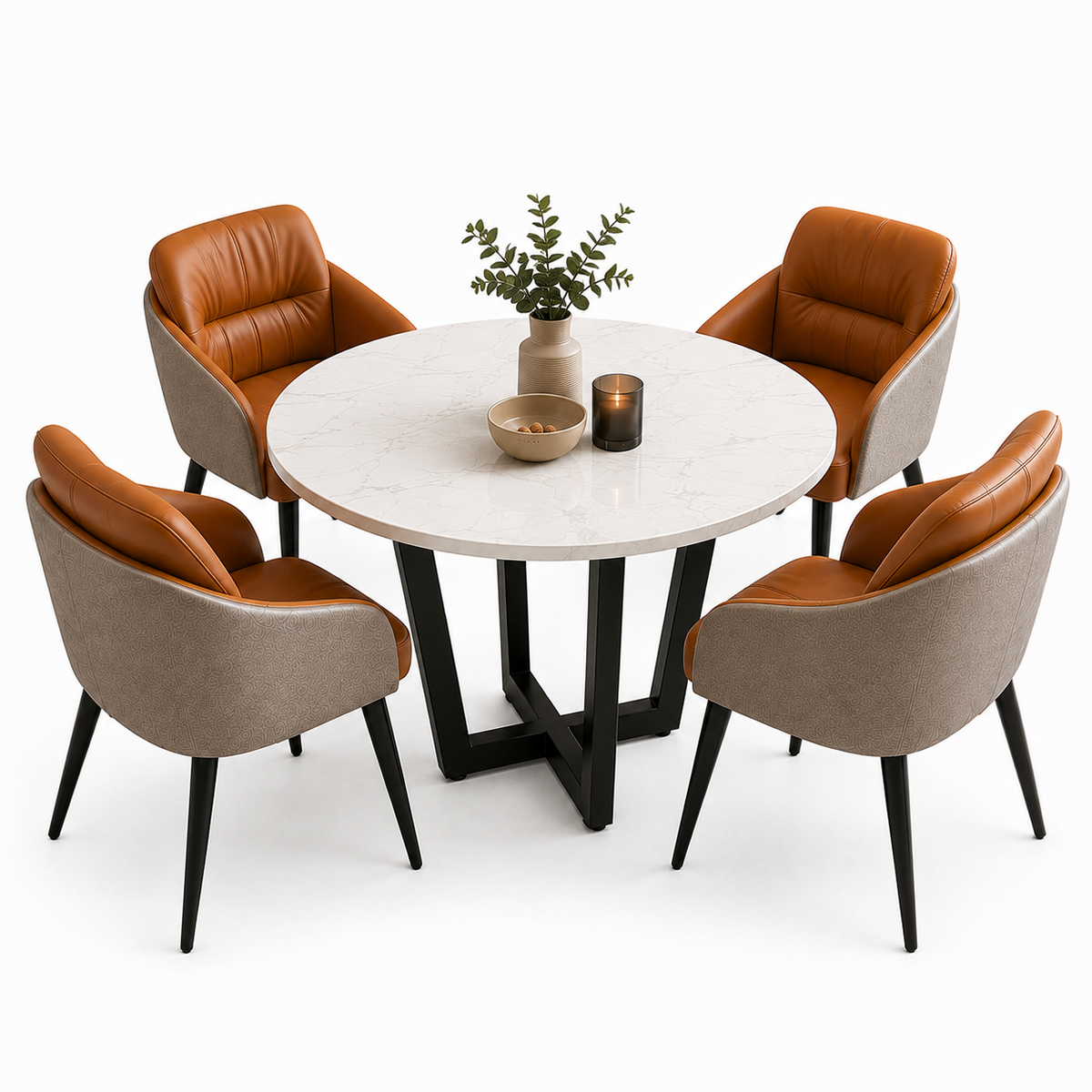 LUXORA Modern 6-Seater Dining Set