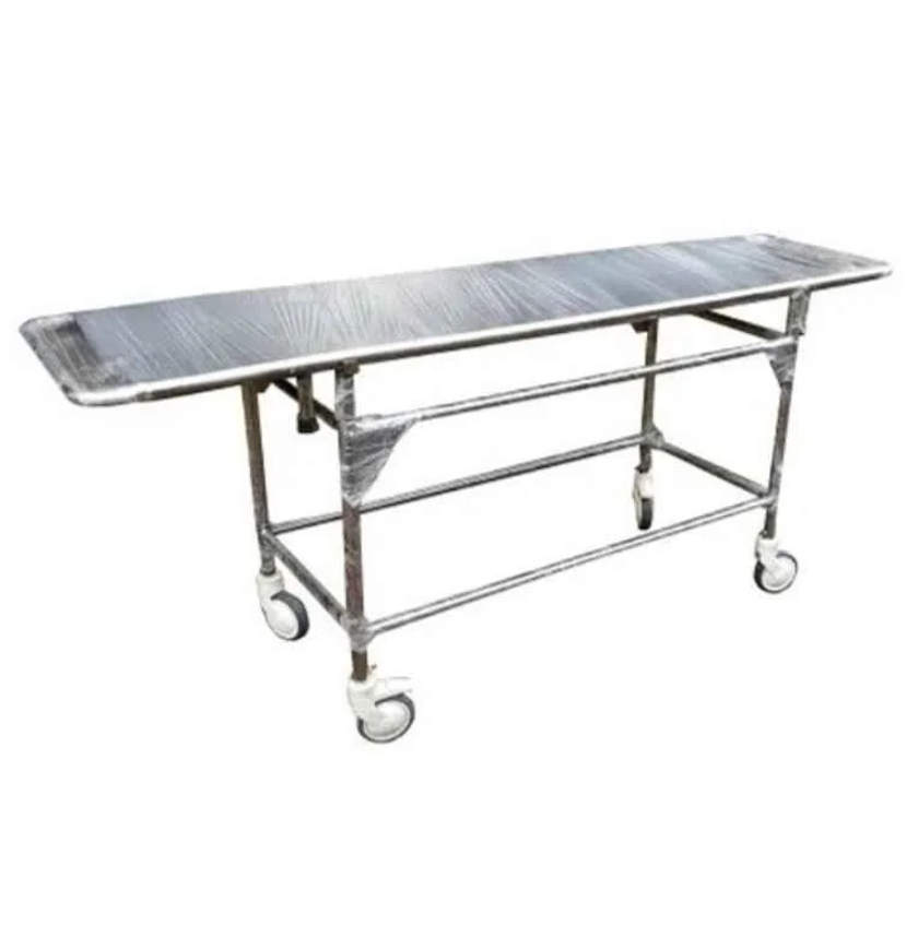 AS Medisteel ASM-1053 Stainless Steel Stretcher with Trolley for Clinic and Hospital