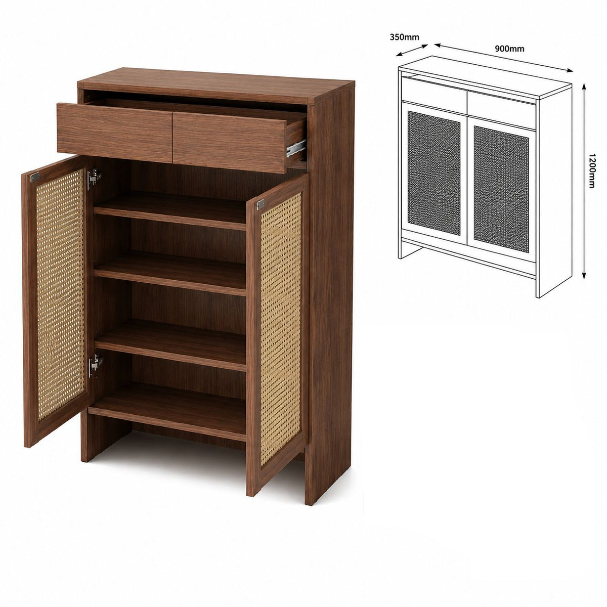 Shoerack2door